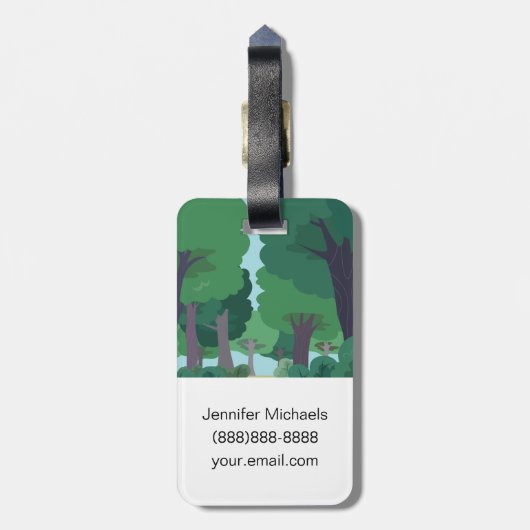 リックレーンジャーのリック|のレーンジャーは直面します ラゲッジタグ (裏面縦)