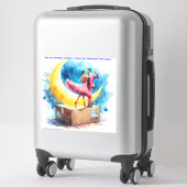 リックロンドンヒマラヤンピンクサルサおもしろい シール (スーツケース)