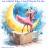 リックロンドンヒマラヤンピンクサルサおもしろい シール (正面)