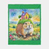 リックロンドンプレーリードグライフ漫画 フリースブランケット (正面)