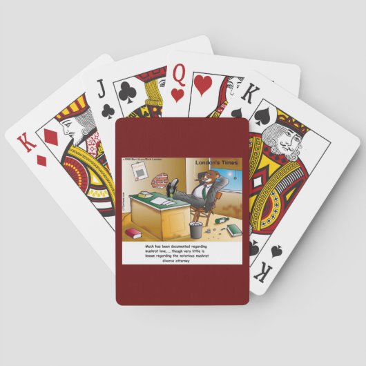 リックロンドンマスカラットヴィエーション弁護士漫画 トランプ (裏面)