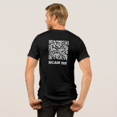 リックロールQRコード トライブレンドＴシャツ (裏面全面)
