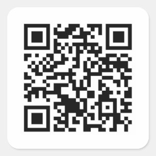 リックロールQRコードRickrolled スクエアシール