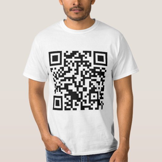 リックロールQRコードRickrolled Tシャツ (正面)