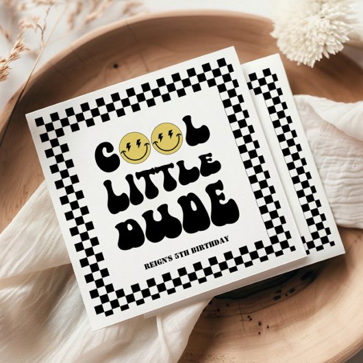 リックールトル・ダード |ボーイズ素晴らしいキッズ5誕生日 スタンダードカクテルナプキン