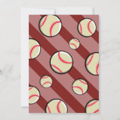 リックールモダントル・スラッガー野球2回目の誕生日 招待状 (裏面)