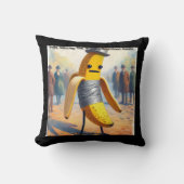 リック笑わされるロンドンダクトテープバナナアート クッション (正面)