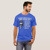 リック・アストリーがやりそうにないこと Tシャツ (正面フル)