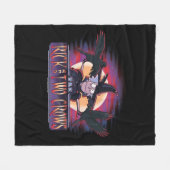 リック・アンド・ツー・クロウズ フリースブランケット (正面(横))