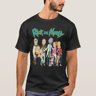 リック・アンド・モーティ ファミリー+フレンド ギフト Tシャツ