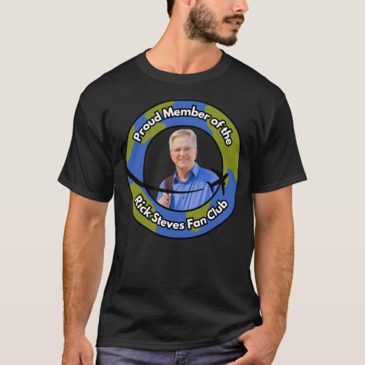 リック・スティーブスのファンクラブの誇り Tシャツ (正面)