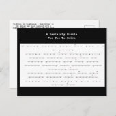 リック・ハガキの卑劣な転がパズル ポストカード (正面/裏面)