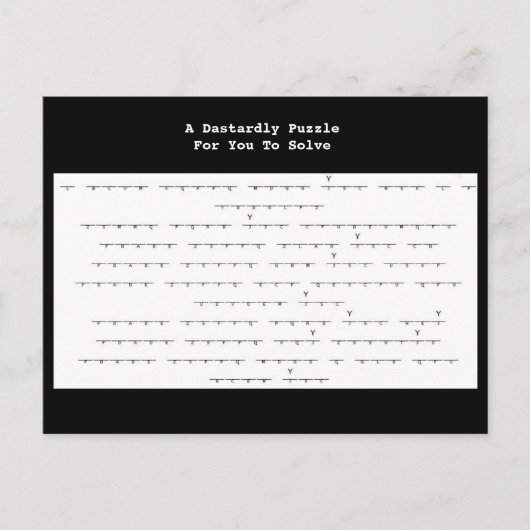 リック・ハガキの卑劣な転がパズル ポストカード (正面)