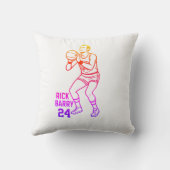 リック・バリー・バスケットボールレジェンドカートゥーン装飾用クッション クッション (裏面)