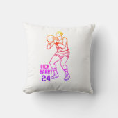 リック・バリー・バスケットボールレジェンドカートゥーン装飾用クッション クッション (正面)