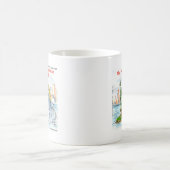 リック・ロンドンおもしろい・トランプ・シャーク コーヒーマグカップ (中央)