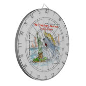 リック・ロンドンおもしろい・トランプ・シャーク ダーツボード (正面左)