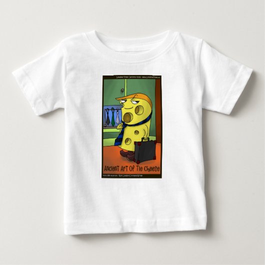 リック・ロンドンの古代チーズ結びのコミック ベビーTシャツ (正面)