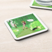 リック・ロンドンタートルウィッグおもしろいヘア コースター (左側)