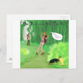 リック・ロンドンタートルウィッグおもしろいヘア ポストカード (正面/裏面)