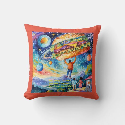 リック・ロンドンビーガンシーズメイテーターイン宇宙 クッション (正面)