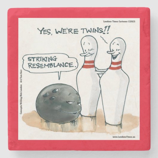 リック・ロンドンマンガおもしろいズボーリング漫画 ストーンコースター (正面)