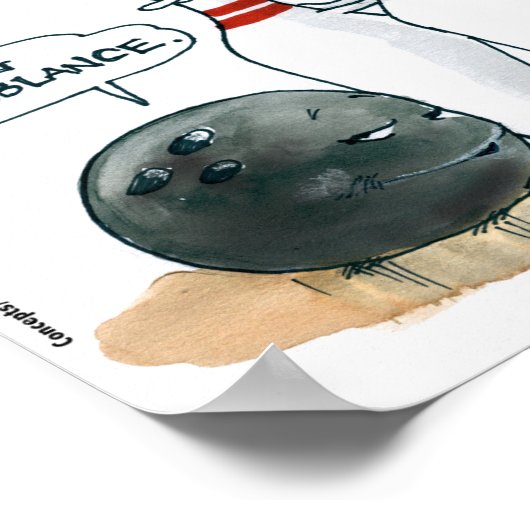 リック・ロンドンマンガおもしろいズボーリング漫画 ポスター (角)