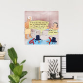 リック・ロンドン漫画雪だるまおもしろいポスター ポスター (ホームオフィス)