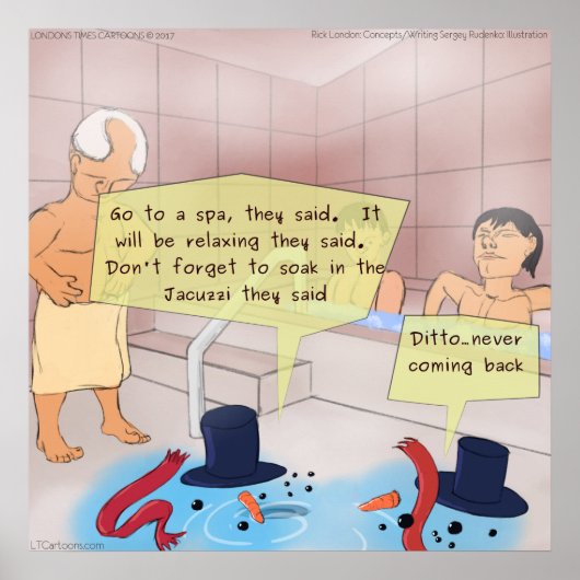 リック・ロンドン漫画雪だるまおもしろいポスター ポスター (正面)