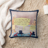 リック・ロンドン漫画雪だるまコットン装飾用クッション クッション (ブランケット)