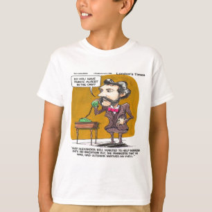 リック ロンドン おもしろい アレクサンダー ベル 電話 いたずら Tシャツ