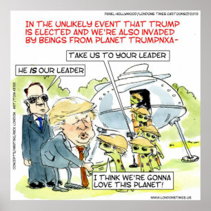 リック・ロンドン おもしろ惑星 トランプ ポスター