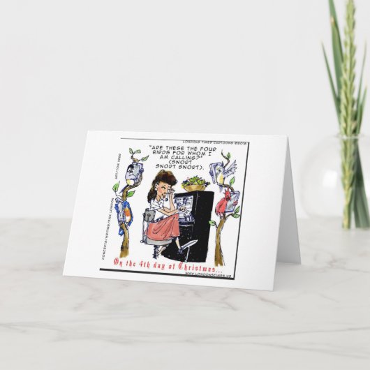 リック・ロンドン アーネスティン 呼び鳴く鳥のクリスマス カード (正面)