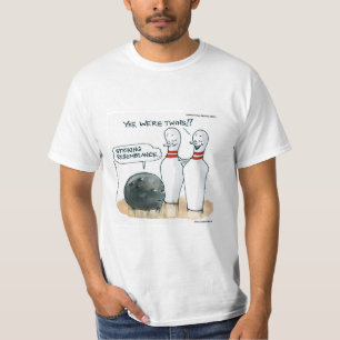 リック・ロンドン カートゥーン 楽しい ボウリング コミック Tシャツ