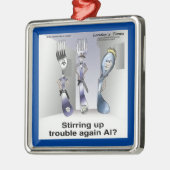 リック・ロンドン ユニークな銀食器 警察 メタルオーナメント (左)