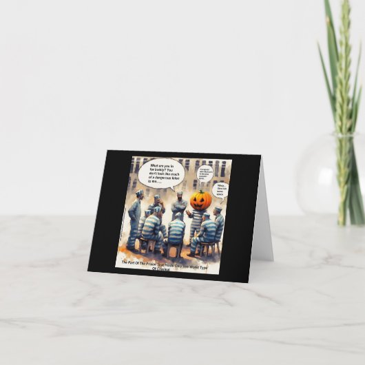 リック・ロンドン 面白いかぼちゃのスパイスの刑務所 カード (正面)