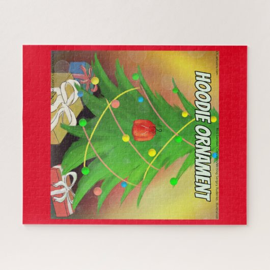 リック・ロンド笑わされるン「フード付きスウェットシャツオーナメント」クリスマス ジグソーパズル (横)