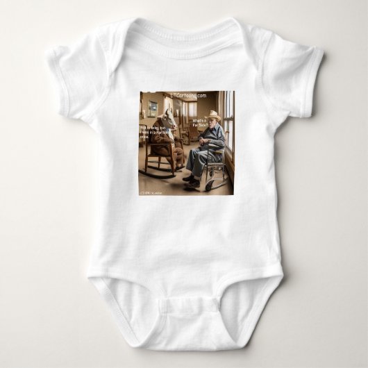 リック・ロンド退職したンの遠い側の牛がブラッグに好き ベビーボディスーツ (正面)