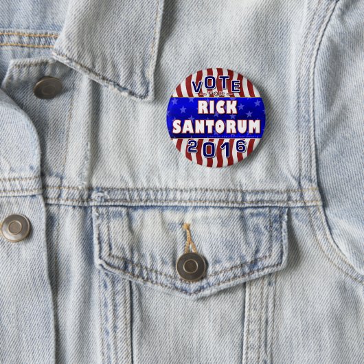 リックSantorumの大統領2016年の選挙の共和党員 缶バッジ (インサイチュ)