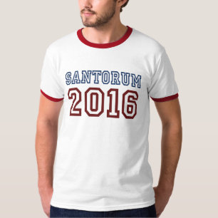 リックSantorumの大統領2016運動フォント Tシャツ