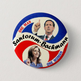 リックSantorum/ミケーレBachmann 缶バッジ