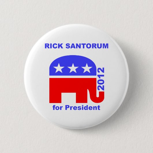 リックSantorum 缶バッジ (正面)