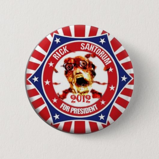 リックSantorum 2012年のPin 缶バッジ (正面)