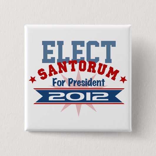 リックSantorum 2012年 缶バッジ (正面)