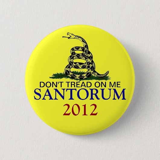 リックSANTORUM 2012年 缶バッジ (正面)