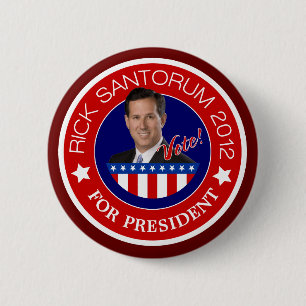 リックSantorum 2012年 缶バッジ