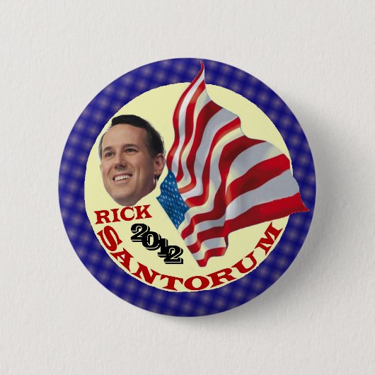 リックSantorum 2012年 缶バッジ (正面)