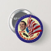 リックSantorum 2012年 缶バッジ (正面&裏面)
