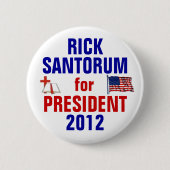 リックSantorum 2012年 缶バッジ (正面)