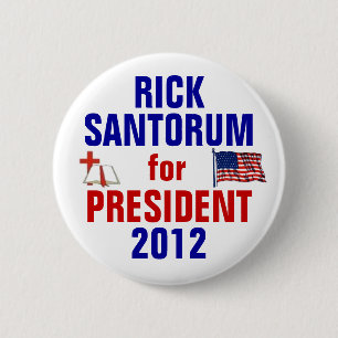 リックSantorum 2012年 缶バッジ